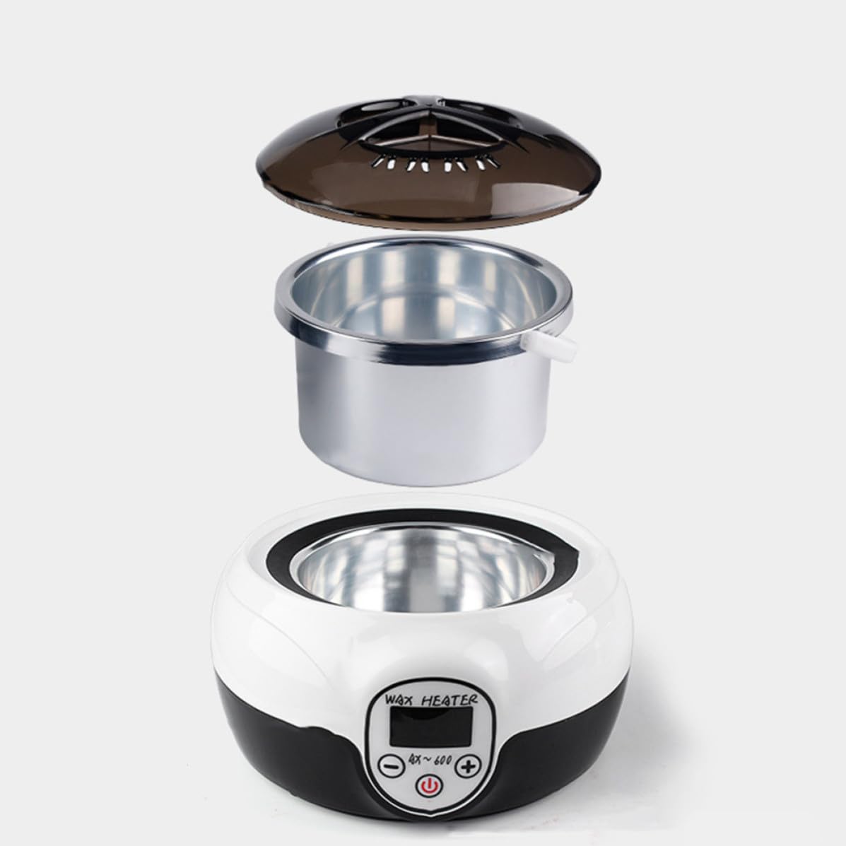Scaldacera Elettrico per Depilazione, Vasca 145w Nero | Abs e Pp, Portatile per Casa e Spa, Design Contemporaneo e Stile Elegante