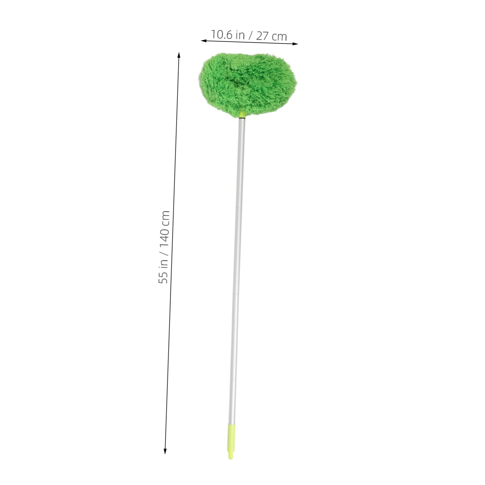 Piumino Telescopico Verde per Polvere, Lega di Alluminio e Fibra Pp | Casa e Ufficio, Aree Alte e Punti Difficili, Struttura Robusta, Uso Versatile