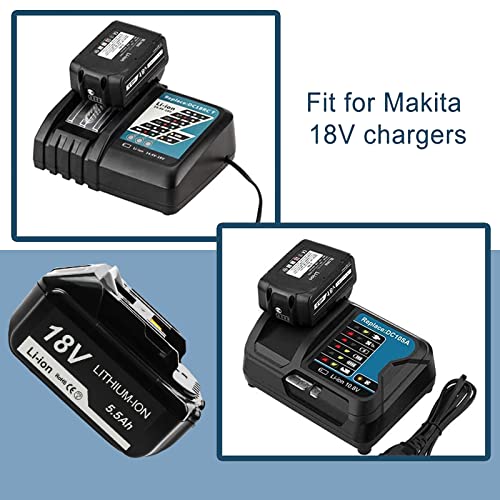 2X Hochstern Vervanging voor 18V Batterij BL1830B BL1830 BL1820 194205-3 LXT-400 met LED-indicator - Afbeelding 7