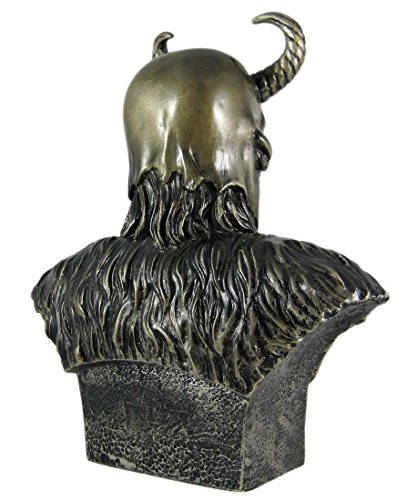 Estatua Bust de Thor Dios Nórdico Acabado Acero miniatura 4