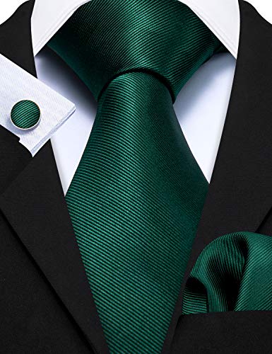 Image of Barry.Wang Men Suspender Set with Necktie Elastic Y Type Heavy Duty 6 Clips Braces Tie Handkerchief Cufflink Pin 6PCS