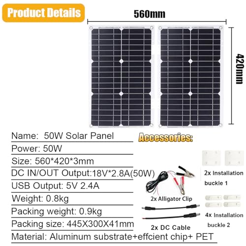 image for OLONETO Solar System Kit 3000W/4000W 12V to 110V/220V Inverter Solar P