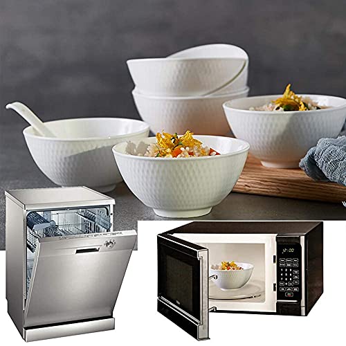 Assiettes à dîner pour cuisine en céramique résistante aux rayures et taches - 6