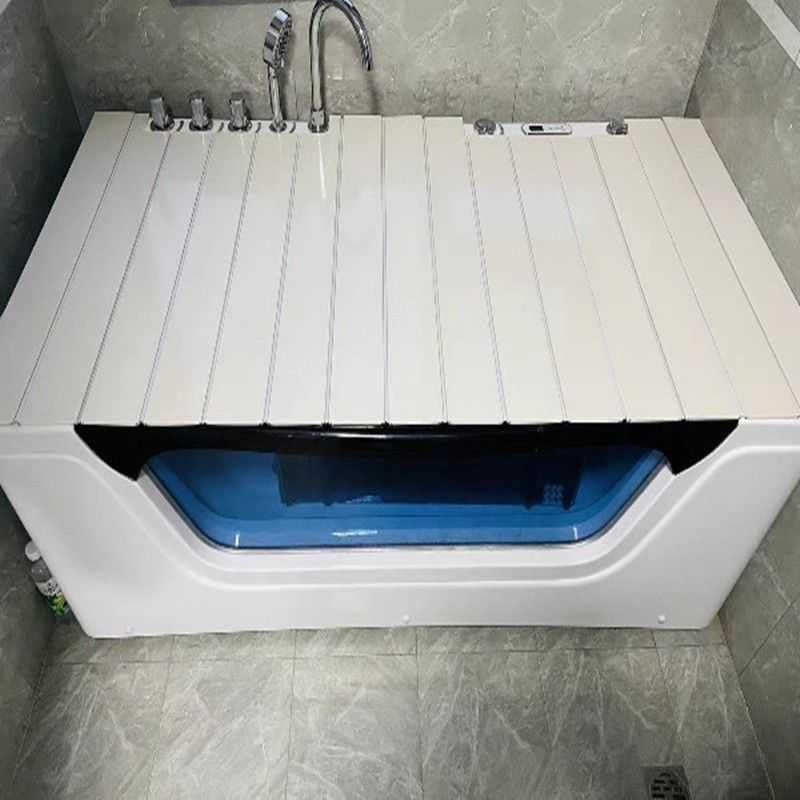 Cubierta de bañera aislante para crear un spa en casa con soporte de baño 5