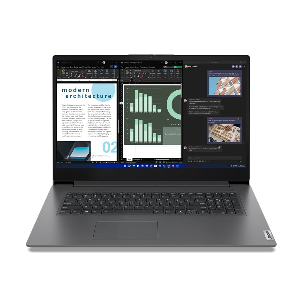 Lenovo V17 G4 IRU・Intel® Core™ i5・43,9 cm (17.3")・1920 x 1080 Pixel・8 GB・256 GB・Grau (83A2004SGE)