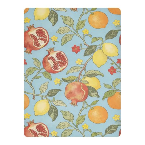 Drap-housse imperméable William Morris Grenade lit bébé 71x132 cm - 3