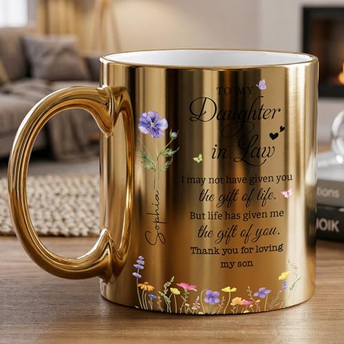 Taza metálica personalizada para nuera 11 onzas miniatura 3
