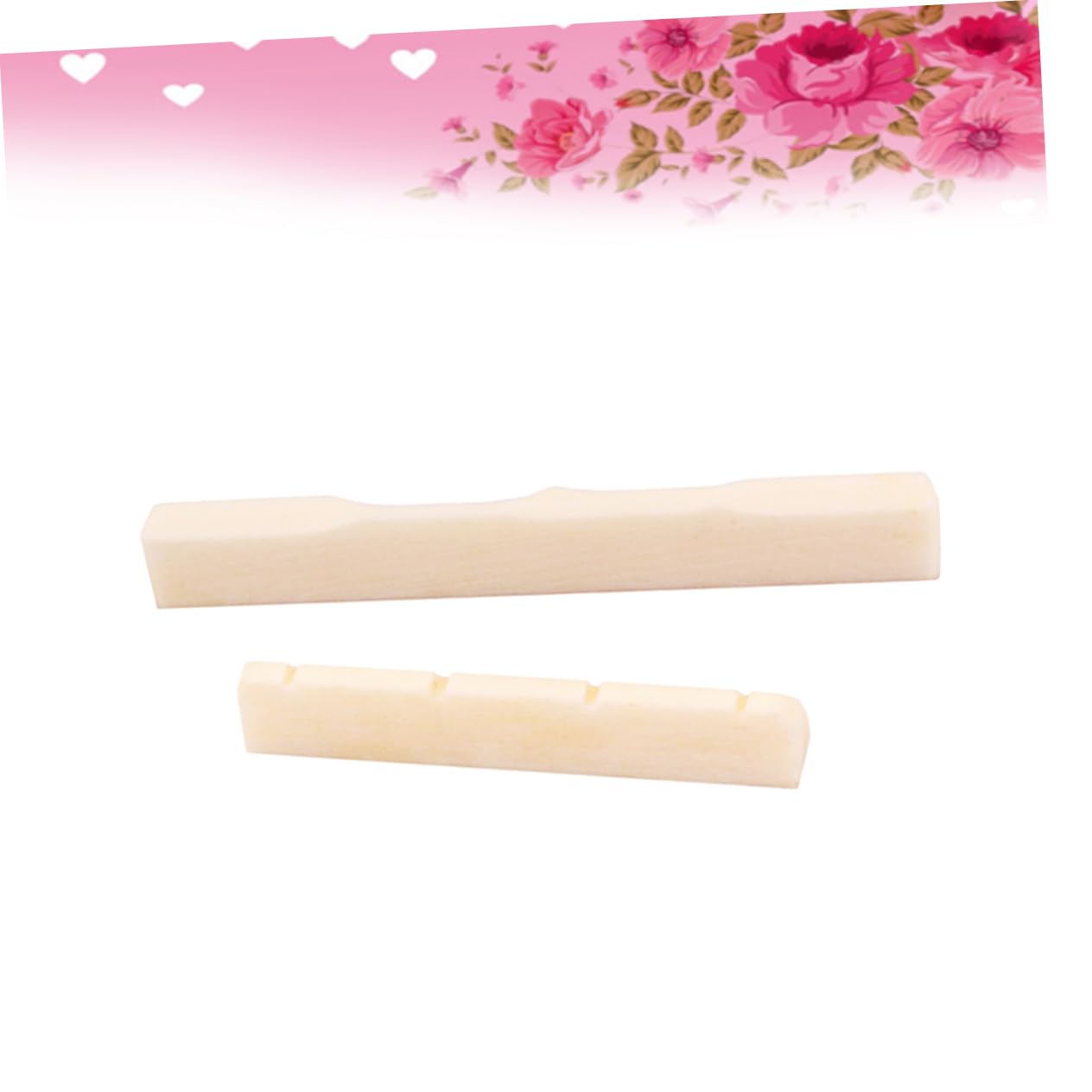 ifundom Ukulele Parts Dj102 Guitar Nut Saddle Replacement Set Enhance Playability and Sound