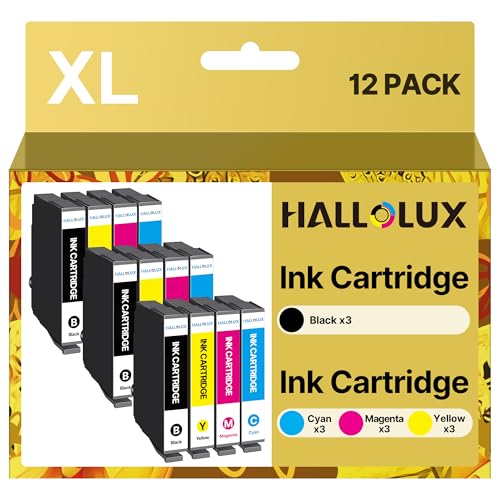 HALLOLUX Kompatibel für 604 Patronen Kompatibel für 604XL Multipack für Epson XP 3200 Druckerpatronen für XP 2205 XP 4200 XP 3205 XP 4205 Workforce WF 2930 WF 2935 WF 2910 (12er-Pack)