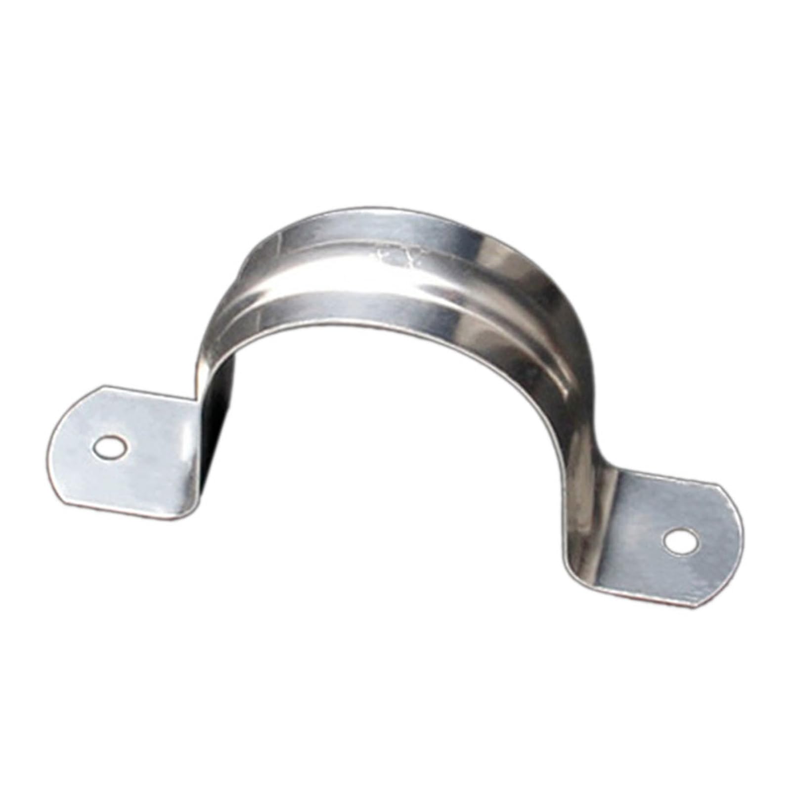 100 / 50Pcs Pipe Strap Clamps Stainless Steels 2 Holes Rigid Pipe Strap Bracket Tube Clamps Heavy Duty Conduits Heavy Duty Conduits