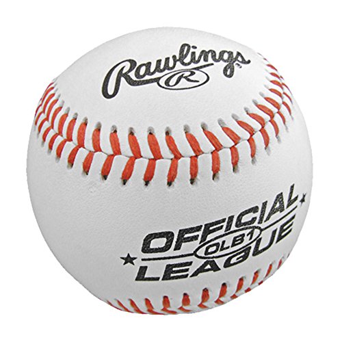 Rawlings Official League Competition-Grade Genuine Leather Covered OLB1 Baseball with MLB Trademark Logo for Practice, All-Level Competitive Play, Gifts, Keepsakes, or Autographs (Single Ball)