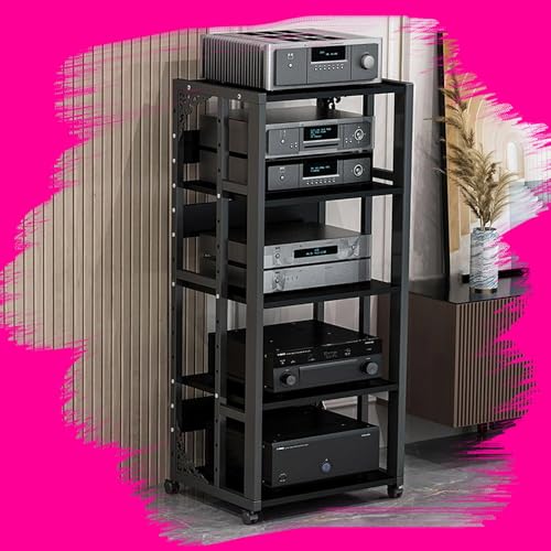 Meuble multimédia modulable 5 niveaux pour salon et home cinéma chic