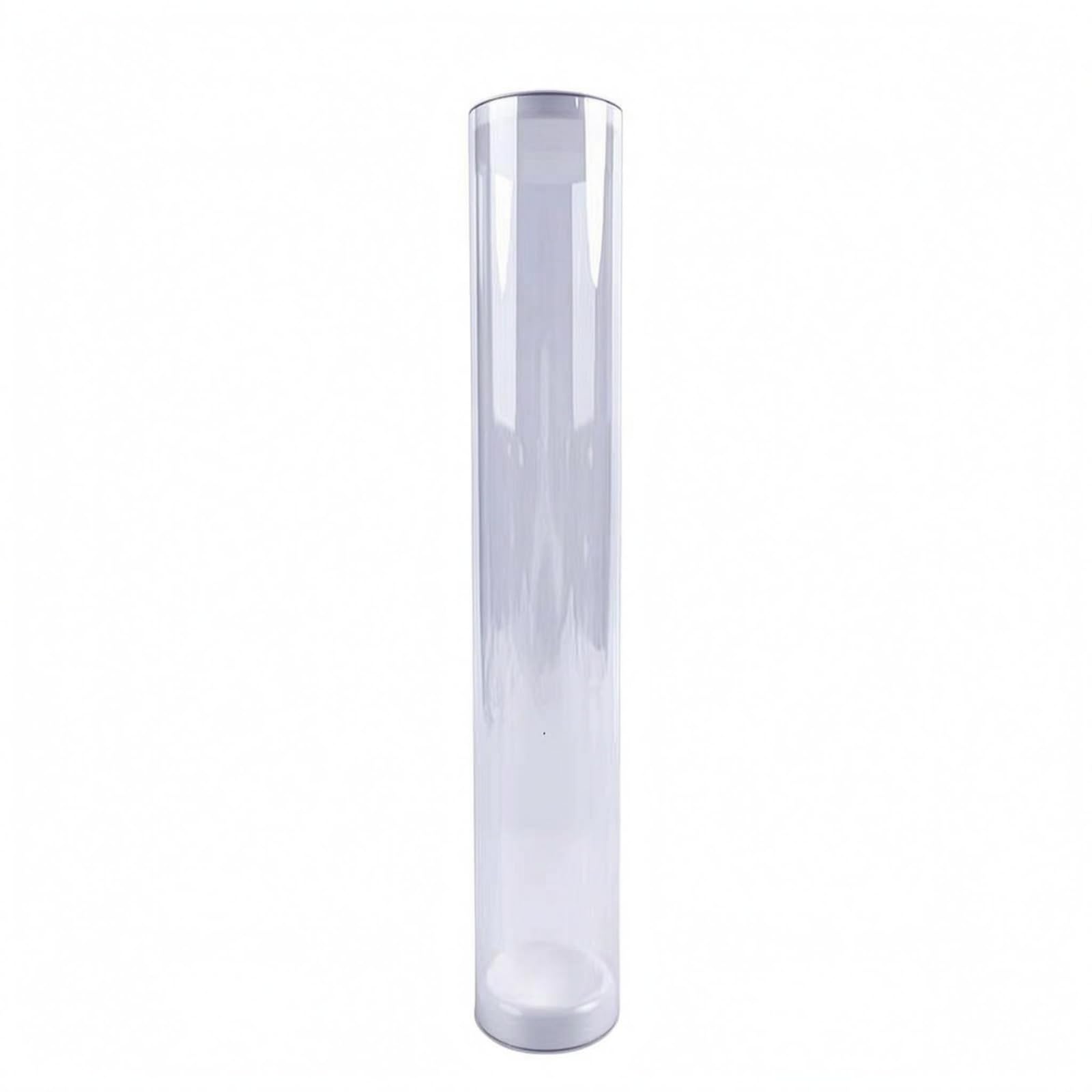 Cylindrical Clear ABS Shuttlecock Tube Round-Topped Badminton Shuttlecock Tube Simple Shuttlecock Carry Case Portable, 12 Pack, Empty Tube-picture-31