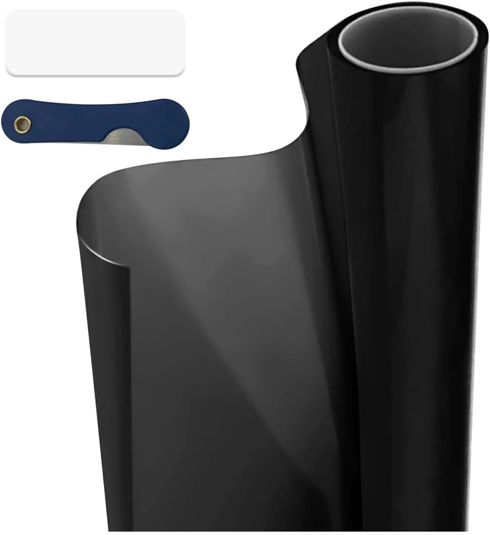 Car Window Tint Film for Auto Sun Shade Roll Width 30"Length 20Ft Universal Dark Vinyl Protection Film with 15% VLT, Privacy Sunlight Heat UV Block Protection & Scratch Resistant (15% Vlt/3020ft) 15% Vlt/30"20ft