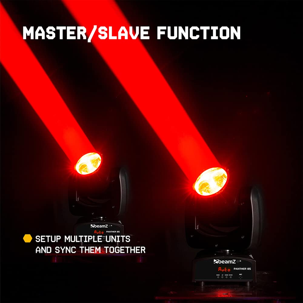 Moving head discolamp - BeamZ Panther 85 - met 80W RGBW LED - DMX