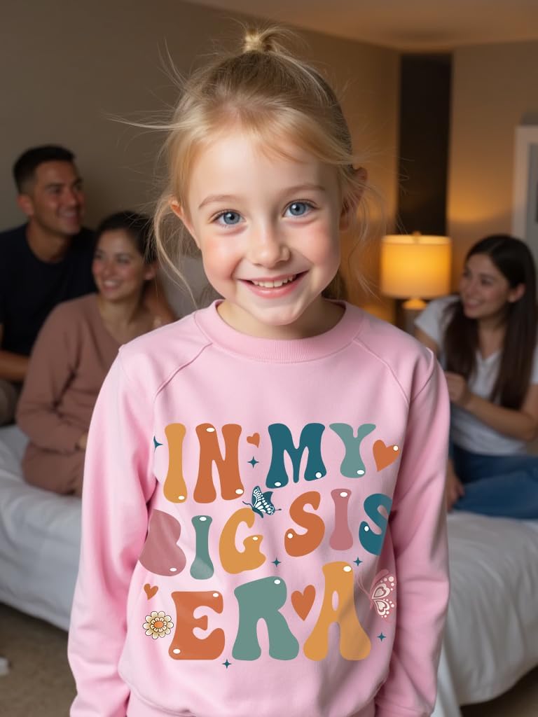 Promoted to Big Sister Sweatshirt for Toddler Baby Girls Announcement T-Shirt Fall Long Sleeve Sibling Matching - Image 2