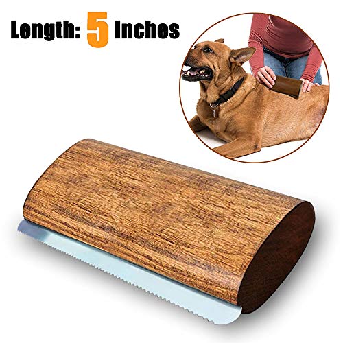 Onebarleycorn - Cepillo para Perros y caballos,cepillo profesional de madera para mascotas(5 inch)