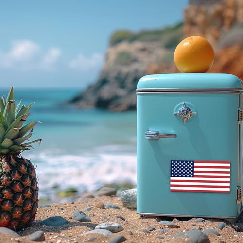 Image of American Flag Magnet - Durable Patriotic USA Car Magnet - Indoor /Outdoor Use - 3 Size Options Available (8 inch x 4.2 inch)