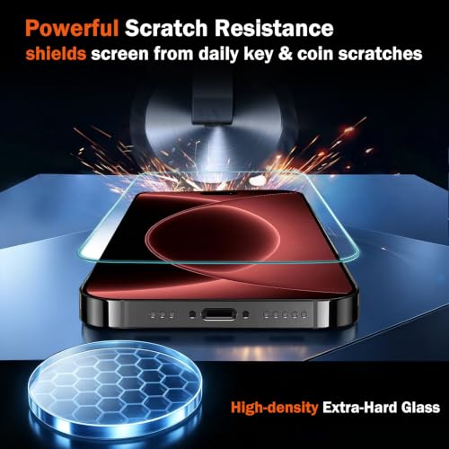 Image of Ferilinso 3 Pack Screen Protector for 18 Pro Max, Tempered Glass