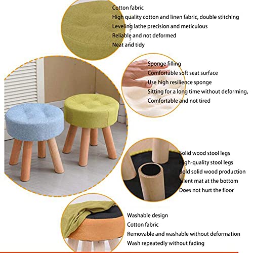 Pouf ottoman repose-pieds bleu pour optimiser les petits espaces - 7