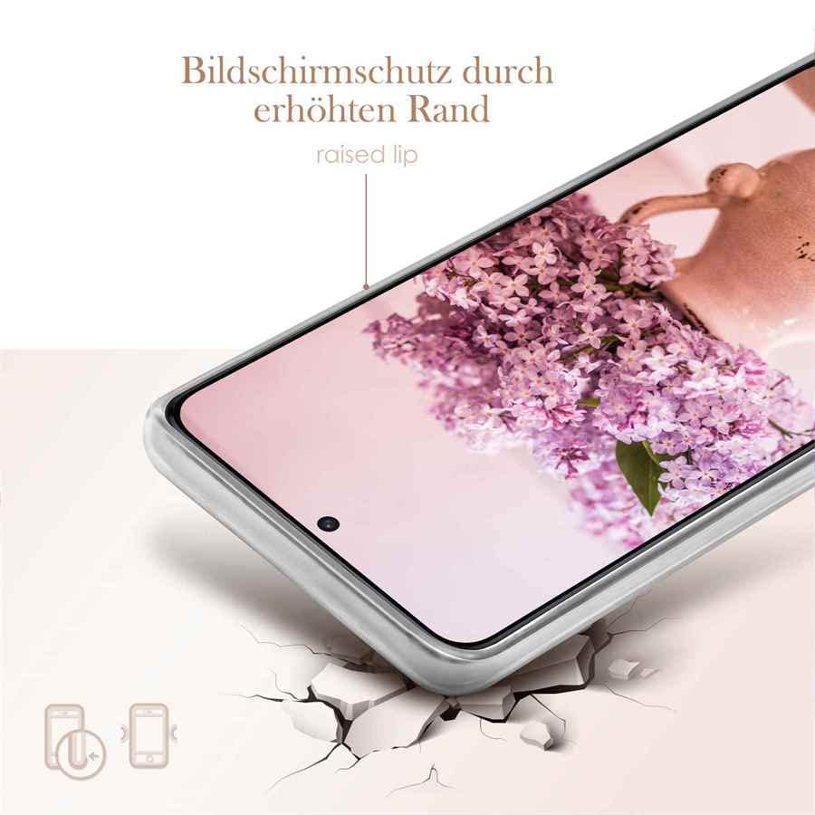 Coque compatible Samsung S21 ONEFLOW en silicone pailleté effet marbre - 4