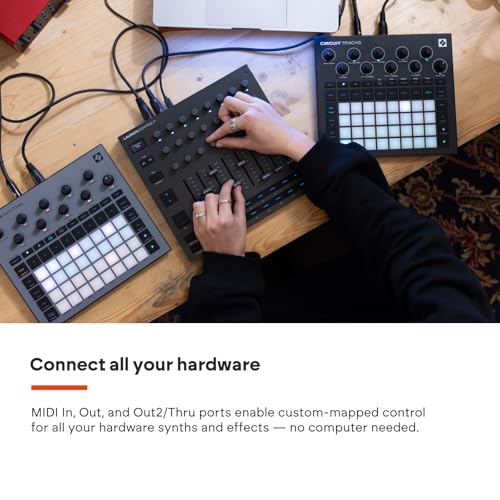 Image of Novation Launch Control XL 3 - USB Powered, MIDI Control Surface and Mixer for DAW and Hardware Integration with 8 Faders, 24 Endless Encoders, 5-Pin MIDI I /O, and Music Software Bundle | USB-C Bus-Powered, 5-Pin Midi in and Out and Out2-Thru, 16 Assignable Buttons, 128x64 OLED