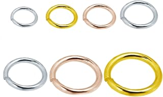 Gold Jump Ring Solid 14K Yellow DIY Jewelry and Repair (4.0 mm 0.65mm No23, Yellow)
