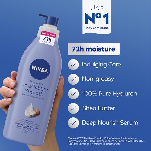 NIVEA 72H Hydration Body Lotion with Hyaluron & Shea Butter - Image 2