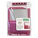 Tools for School Magnetic Locker Mirror Magnetic Locker Mirror For School Locker With Elastic Mesh And 5 Push Pins - Pocket Organizer For Pens, Pencils And Markers - (Magenta)