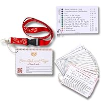 Bismillah and Hajj – Duaa Cards & Guide für Hajj und Umrah, mit rotem Schlüsselanhänger