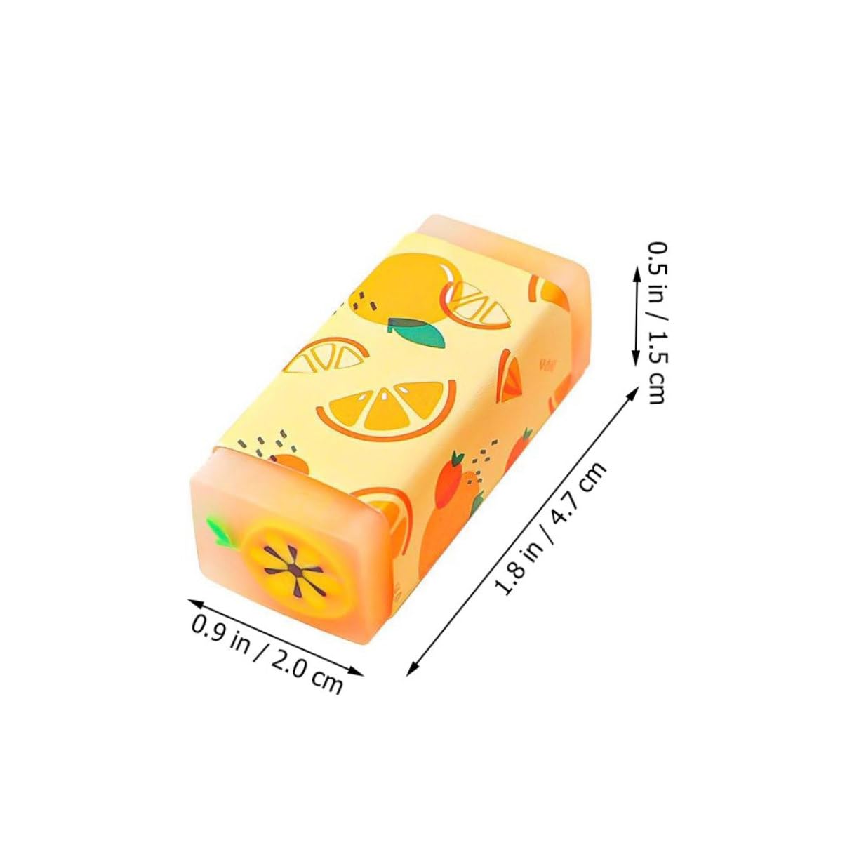 LALAFINA Cute Mini Erasers 36pcs s Eraser Pack Fruit Erasers Set for Sketching Drawing
