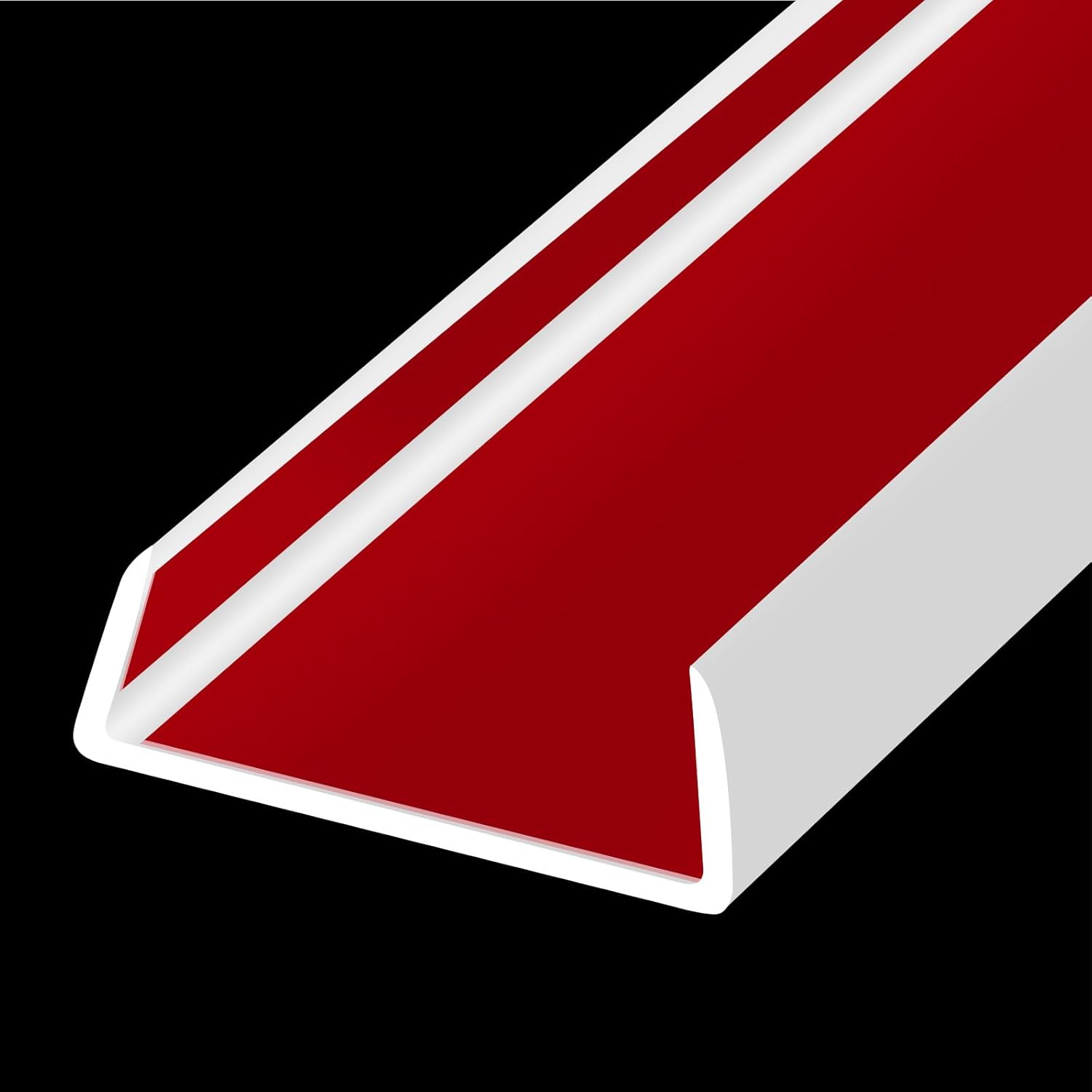 Rubber Edge Trim, Flexible Self-Adhesive U Shaped Peel and Stick Edge Banding, 1-3/8"(35mm) Big Size U Channel Edge Protector, Baby Proof Edge Guards for Woods, Plywood, Furniture, 20Ft, White