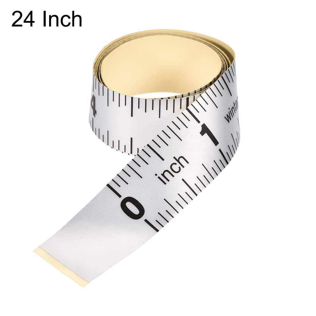uxcell Self-Adhesive Measuring Tape with Fractions 24 Inches Workbench Ruler, Peel and Stick Measure Tape for Woodworking, Saw, Drafting Table — Amazon image 2