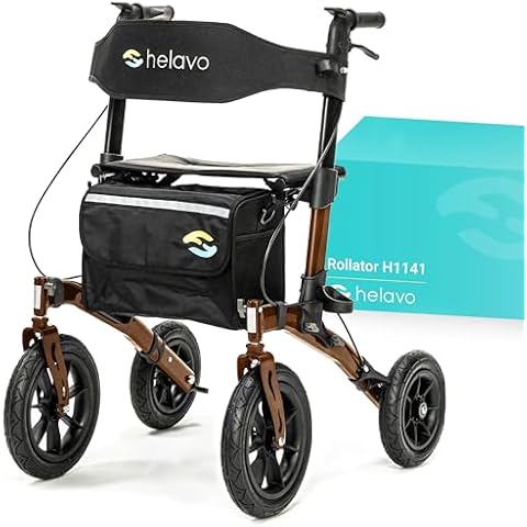 Helavo All Terrain Walker with Solid Rubber Tires Cover