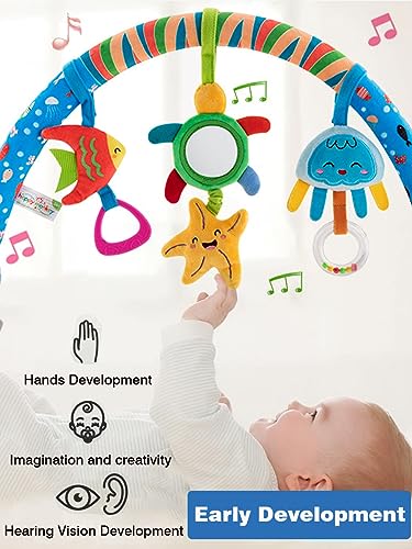 Image of Pau1Hami1ton Baby Stroller Arch Toys, Car Seat Toys,Bouncer Toy Bar /Mobile for Bassinet,Adjustable Baby Hanging Toys Fit for Crib Bed,Stroller,Car Seat.S-19(Star)