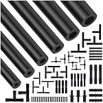 5Ft Automotive Vacuum Hose Kit,6PCS Silicone Tube Automotive with 64PCS Vacuum Line Connectors Car Accessories,Max 130PSI Silicone Hose for Car Replacement Vacuum Hose (70PCS)