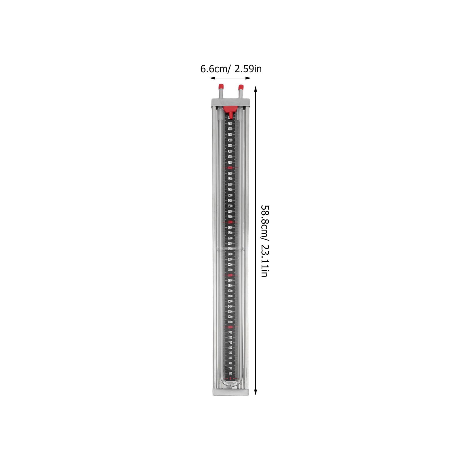 Mikinona U-Rohr-Manometer: Gasdruckmessgerät, Wassersäulenmesser – Vakuumdruckanzeigegerät, U-förmiges Manometer zur Messung von 0–5000 Pa