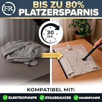 3x Hängende Vakuumbeutel für Kleidung (mit Haken) I Für Jacke, Mantel & Co – Ansicht 3
