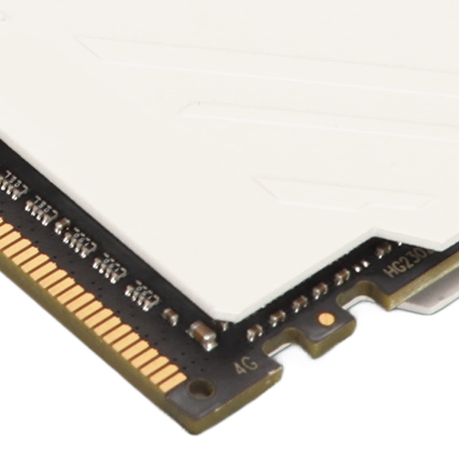 Ausla 4 GB Pamięci RAM DDR4, Metalowa Obudowa, Zwiększona wydajność, prędkość 2666 MHz dla Użytkowników Komputerów Stacjonarnych (WHITE)