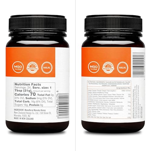 image for New Zealand Honey Co. Raw Manuka Honey UMF 10+ | MGO 263+, 17.6oz / 50