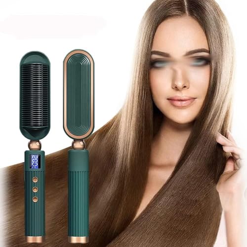 Plancha para el Cabello en Forma de Peine con 7 Niveles de Temperatura, Tecnología de Iones Negativos, Cerámica, 220 V miniatura 2