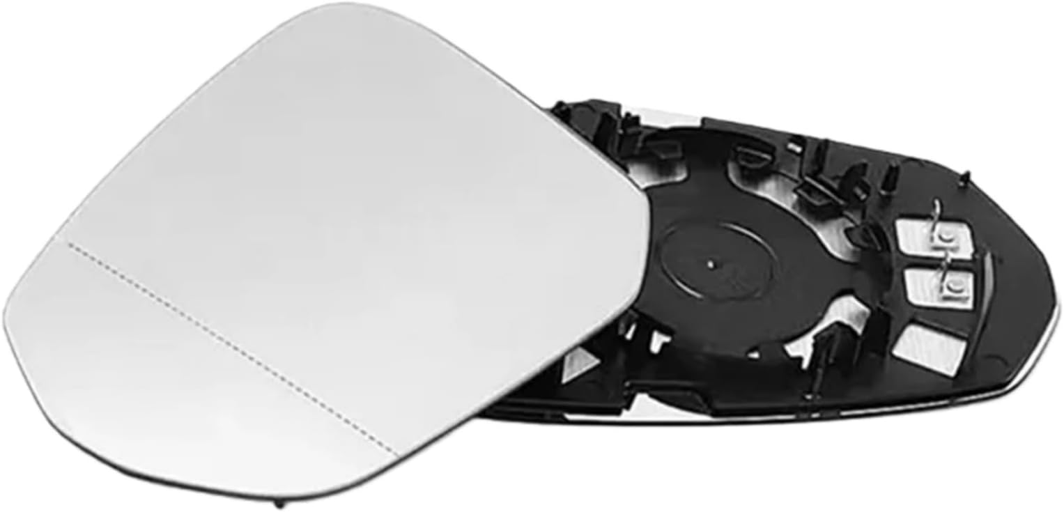 Heated Convex Side View Mirror Glass Replacement Compatible For Audi Q2 2017-2018 Q3 2019 2020 2021 2022 2023 2024 Left Right 81A857535(Left side LH)