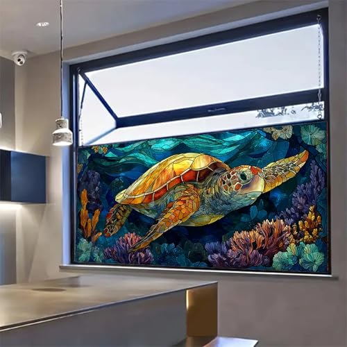 Vinilo decorativo adhesivo tortuga de mar HOYTITUTE 100x45 cm miniatura 7
