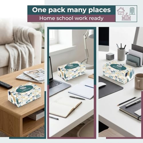 Image of Price Value Facial Tissues, Soft Facial Tissue - 8 Boxes, 230 Sheets Per Box (1,840 Total Sheets), Gentle & Durable Tissue Boxes Bulk for Home, Office & Travel (Pack of 2)