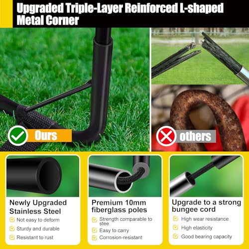 Image of Kids Soccer Goals for Backyard Set - 2 Pack of Portable Pop Up Soccer Nets with Ball,Cones,Complete Training Equipment Kit for Toddler,Youth,Kids Age 3-14,Outdoor Sports Game