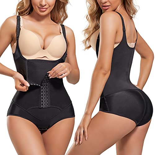 REYEOGO Waist Trainer for Women Shapewear Bodysuits Firm Body Shaper Butt Tummy Control Faja Colombiana Open Bust Corset2