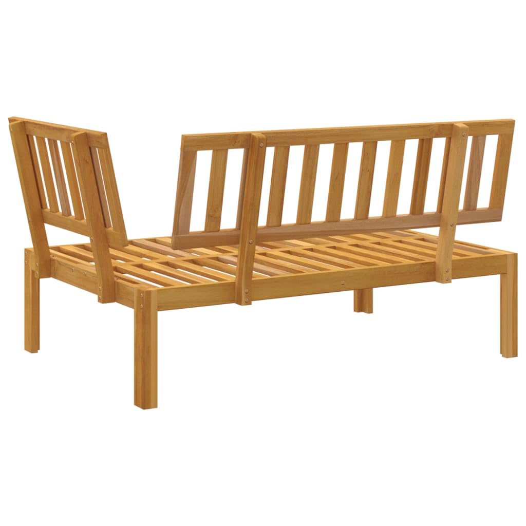 vidaXL Sofá de Esquina de palets para jardín Madera Maciza de Acacia, sofá de palets de Madera, Banco de Exterior, Muebles de jardín, Banco de palets