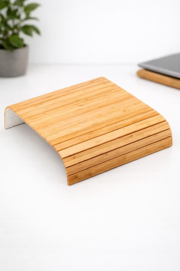Atbyhome Bambu Dikdörtgen Amerikan Servis - Dikdörtgen Koltuk Sehpası - 65 x 37 cm