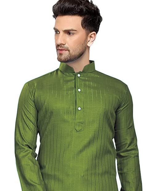 Image of Men's Textured Lining Ethnic Kurta Pajama Set Combo