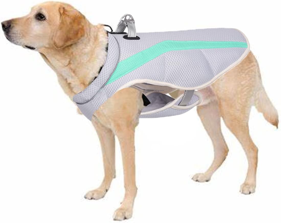 Cooler Jacket Pet Vest Dog Clothes for Instant Cooling Pet Summer T-Shirts Breathable Cool Clothes Mesh Dog Vest Harness